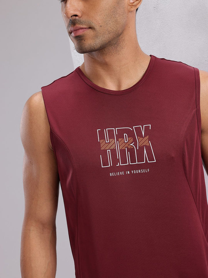 HRX by Hrithik Roshan Men Printed Rapid-Dry Training T-shirt