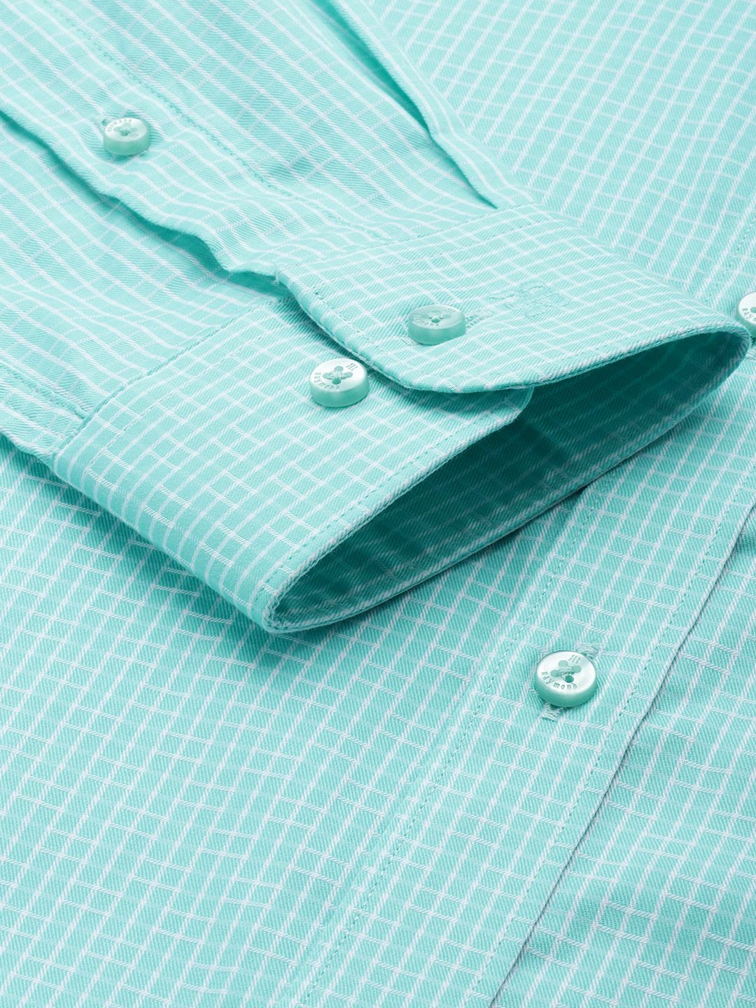 Raymond Pure Cotton Checked Formal Shirt