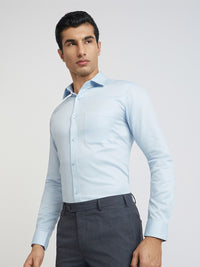 Raymond Self Design Slim Fit Pure Cotton Formal Shirt