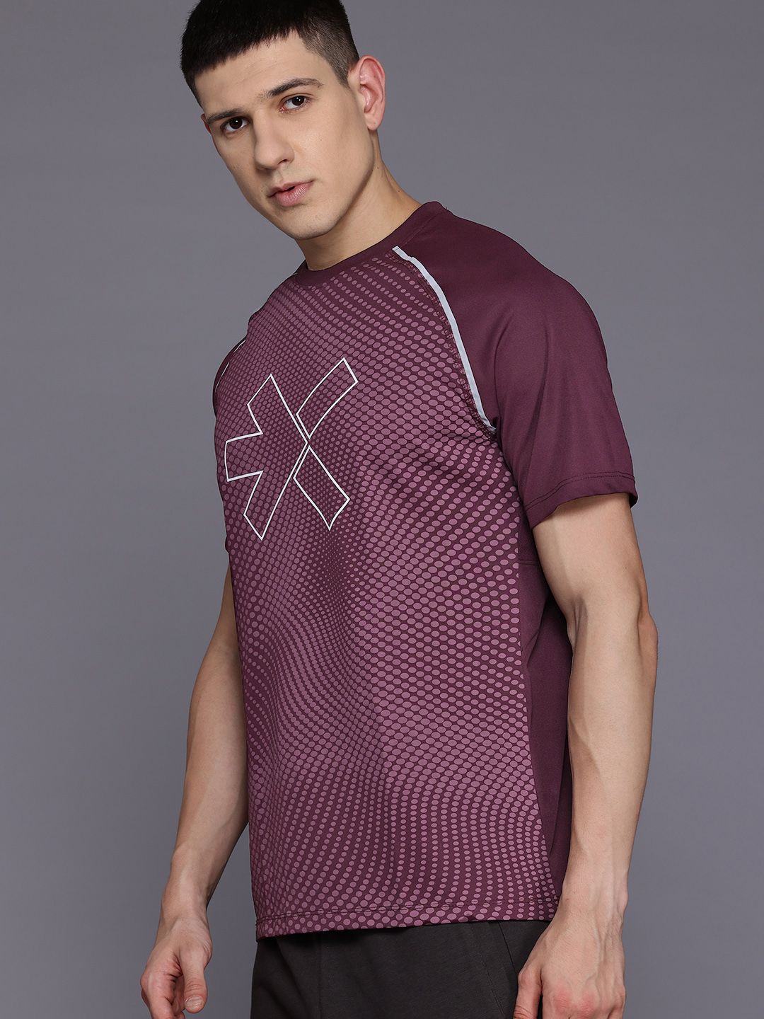 HRX by Hrithik Roshan Printed Rapid-Dry Training T-shirt