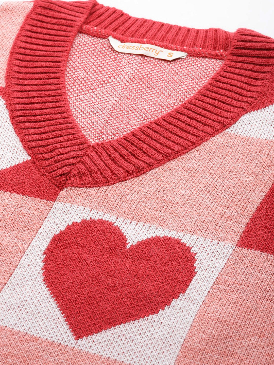 DressBerry Printed Sweater Vest