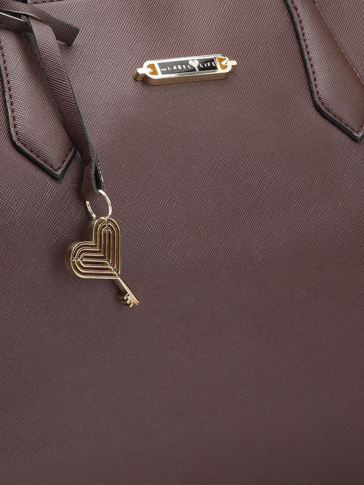 The Label Life Colourblocked Structured Shoulder Bag