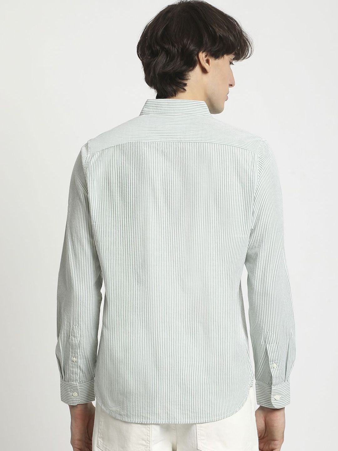 THE BEAR HOUSE Men Slim Fit Opaque Striped Casual Shirt