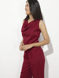 DressBerry Romantic Staycation Bold Cowl Neck Top