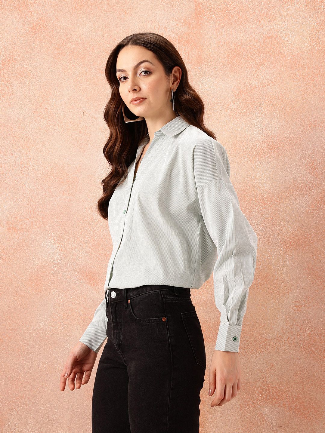all about you Pinstripes Formal Shirt