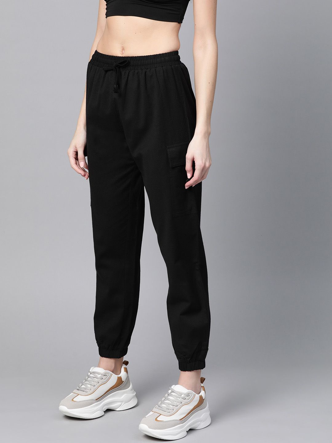 SASSAFRAS Women Black Joggers