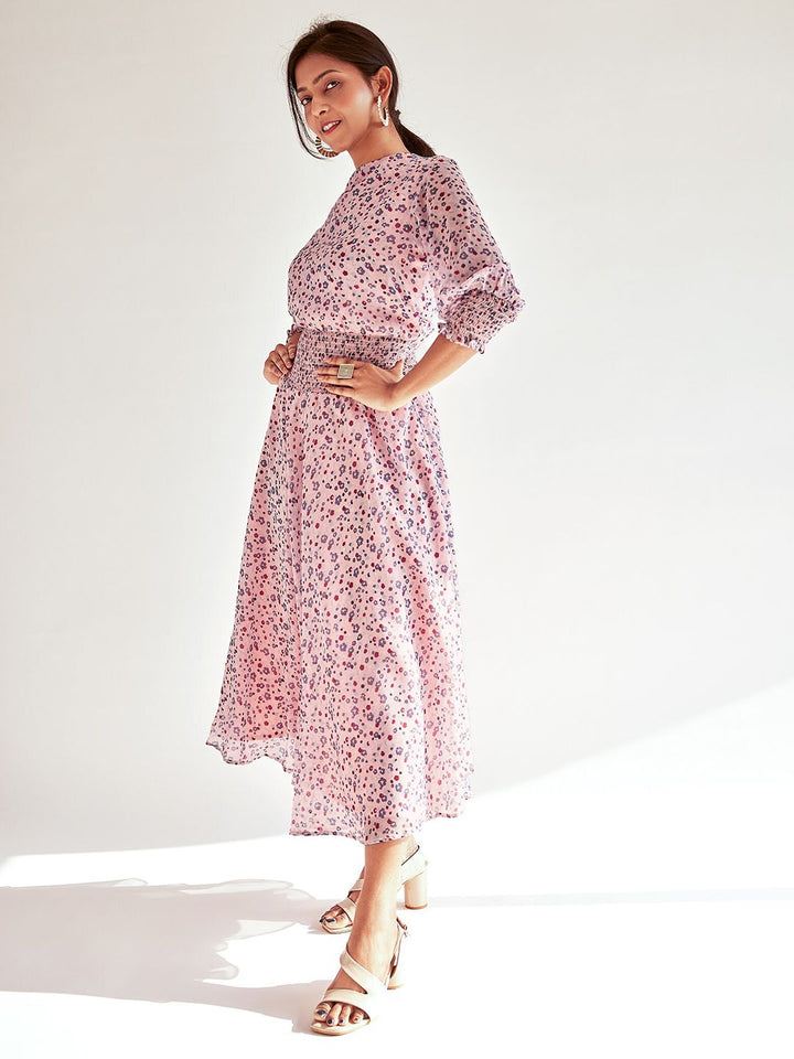 The Label Life Floral Print Fit & Flare Maxi Dress