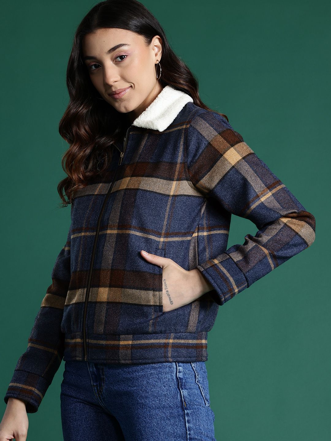DressBerry Checked Tailored Jacket