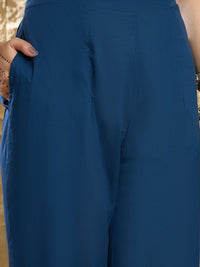 Indo Era Women Paisley Printed Pure Cotton Kurta with Trousers & Dupatta
