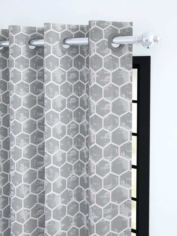 Story@Home Jacquard 400 GSM 7 feet 1 U Door Curtain