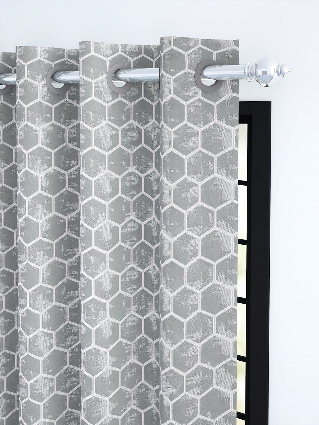Story@Home Jacquard 400 GSM 7 feet 1 U Door Curtain
