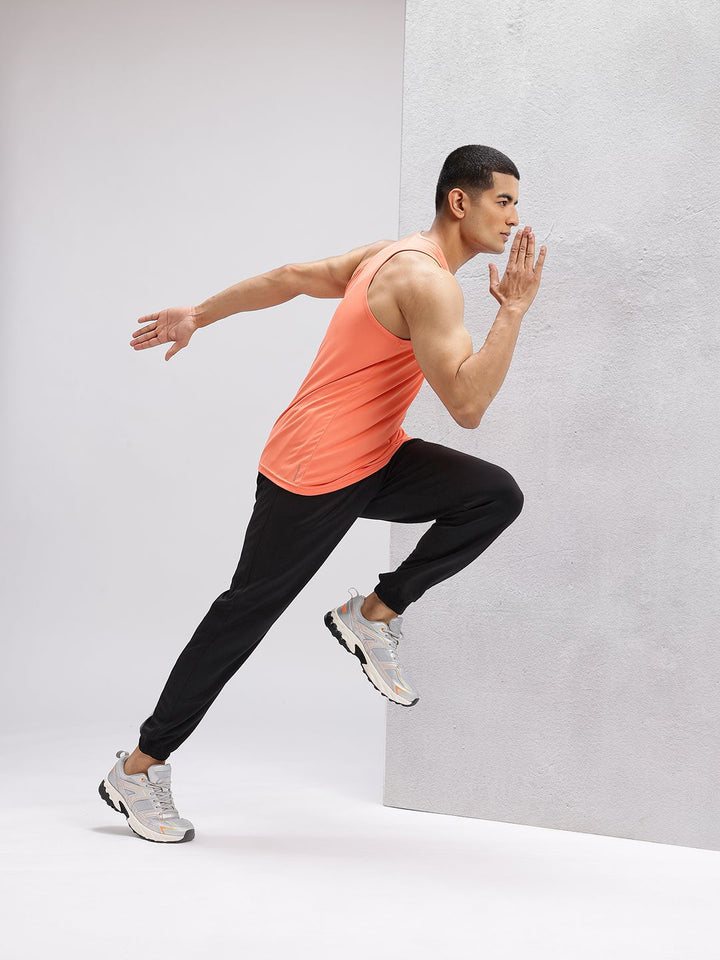 HRX by Hrithik Roshan Men Typography Printed Mid-Rise Rapid-Dry Running Joggers