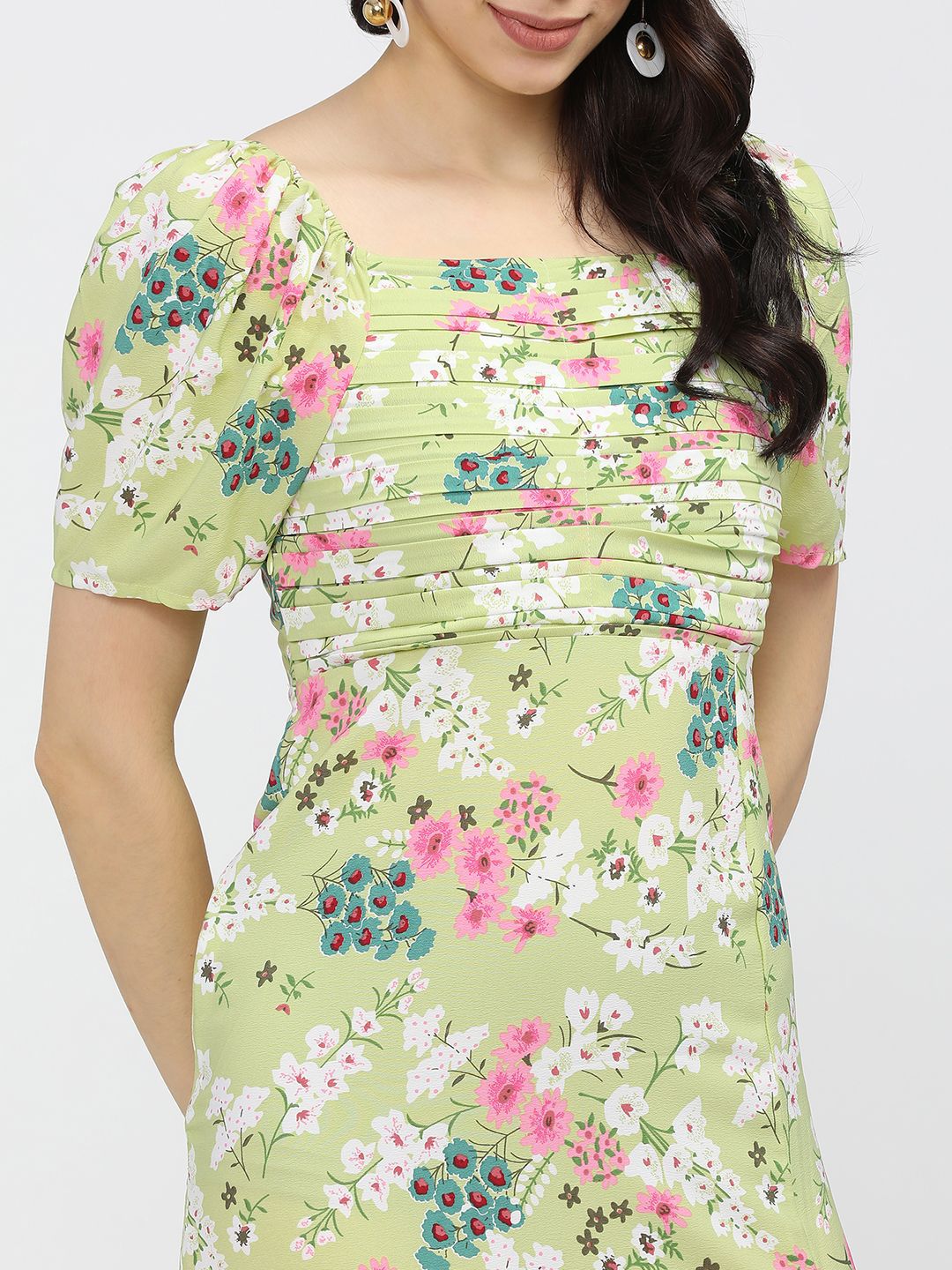 Tokyo Talkies Women Floral Print Fit & Flare Dress