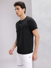 HRX by Hrithik Roshan Men Solid Round Neck Running T-shirt with Perforations