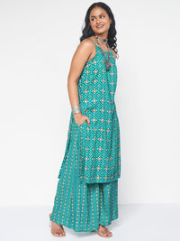 Global Desi Floral Printed Regular Kurta with Palazzos