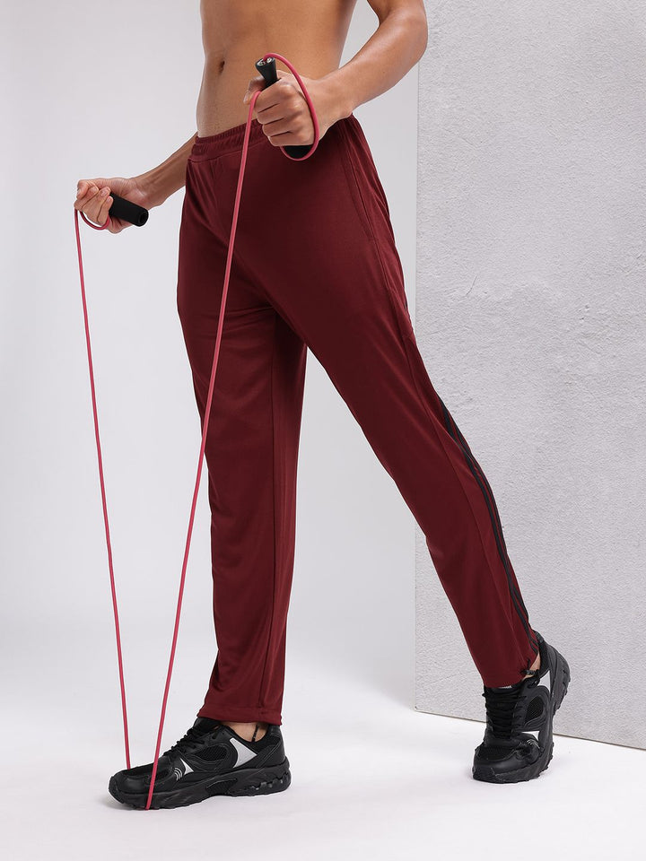 HRX by Hrithik Roshan Men Mid-Rise Rapid-Dry Training Track Pants with Toggle