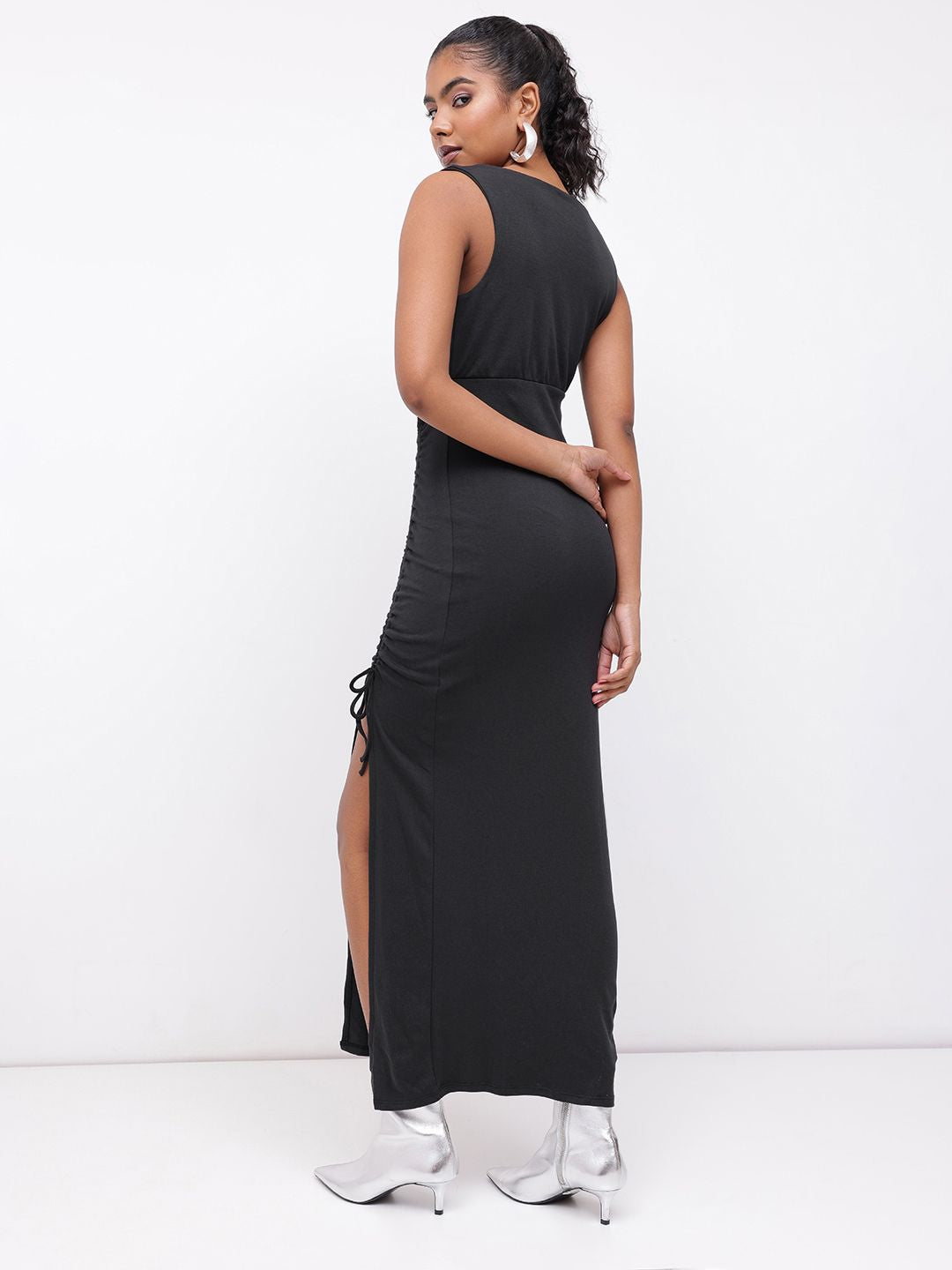DressBerry Graduation Glam Ruched Maxi Dress