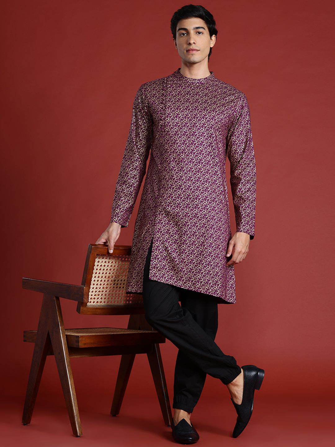 Anouk Ethnic Printed Regular Kurta Set