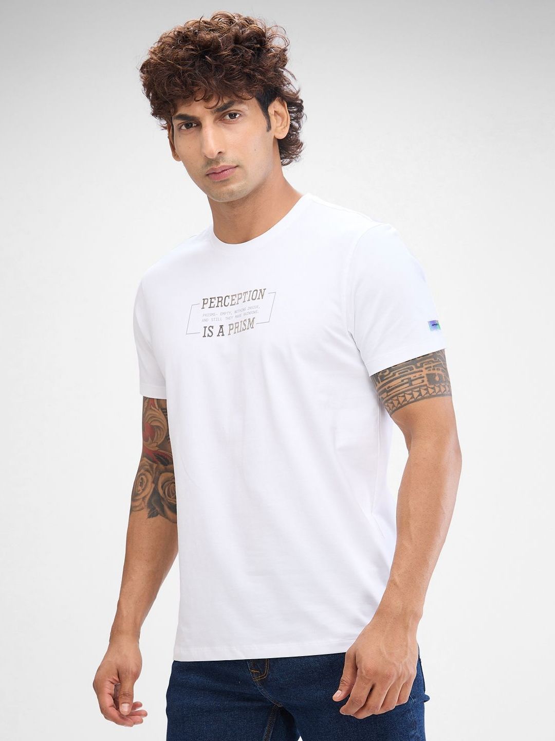 SPYKAR Men Typography Printed Slim Fit T-shirt