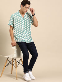 DENNISON  Smart Block Printed Casual Shirt