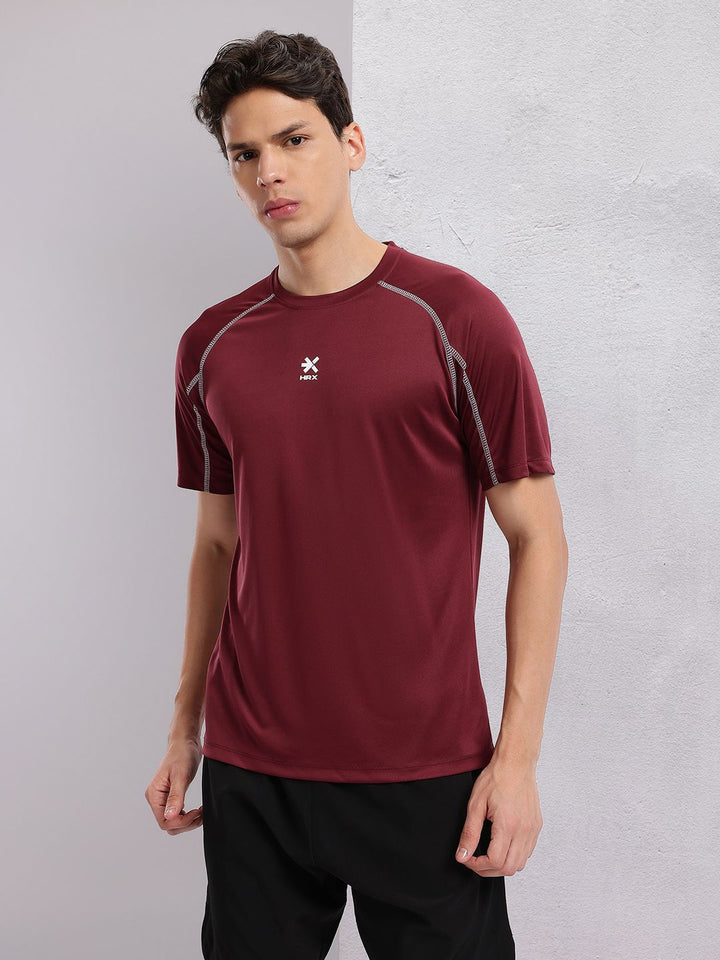 HRX by Hrithik Roshan Brand Logo Print Rapid-Dry Training T-shirt