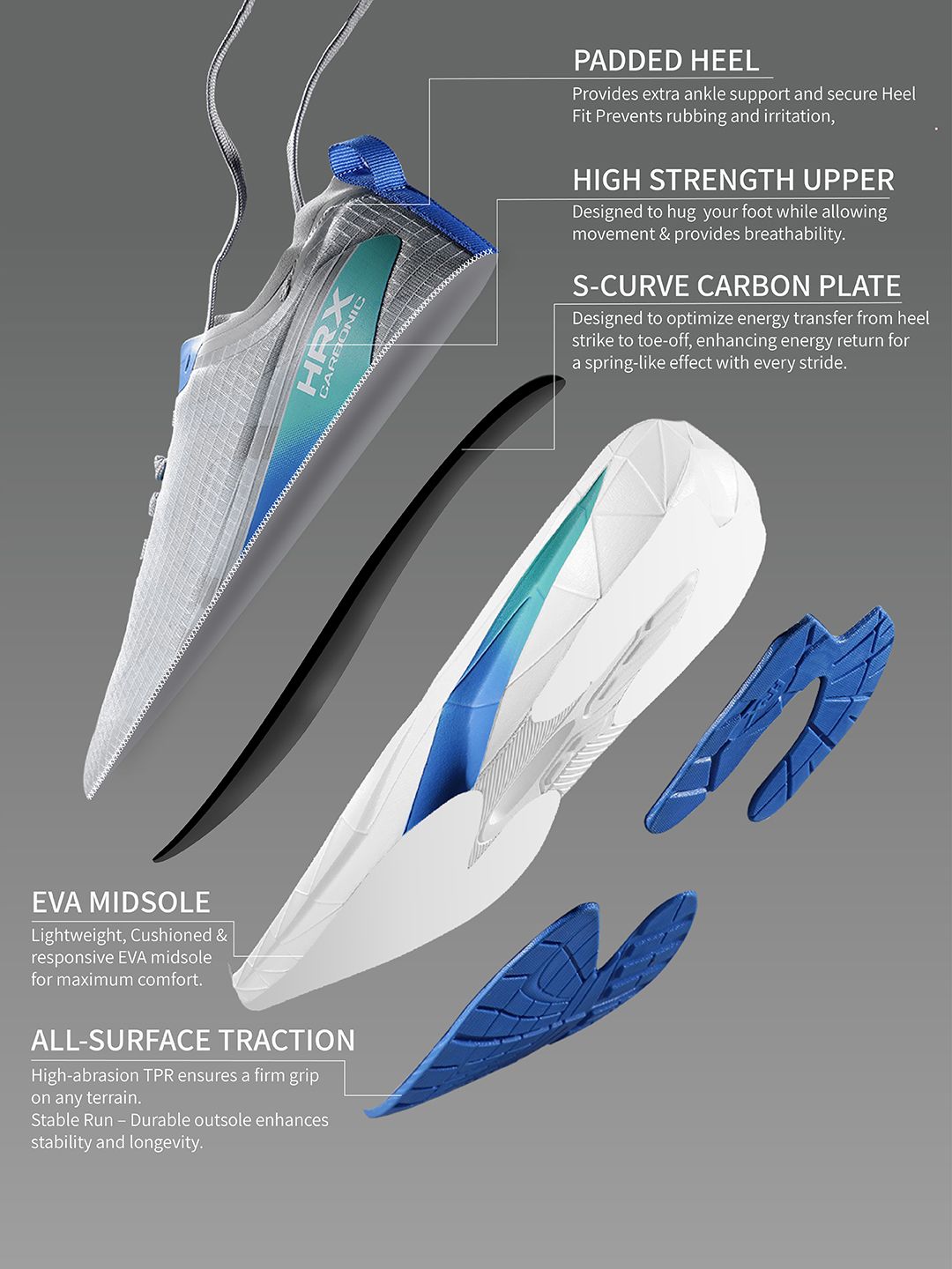 HRX by Hrithik Roshan Men CARBONIC Running Shoes
