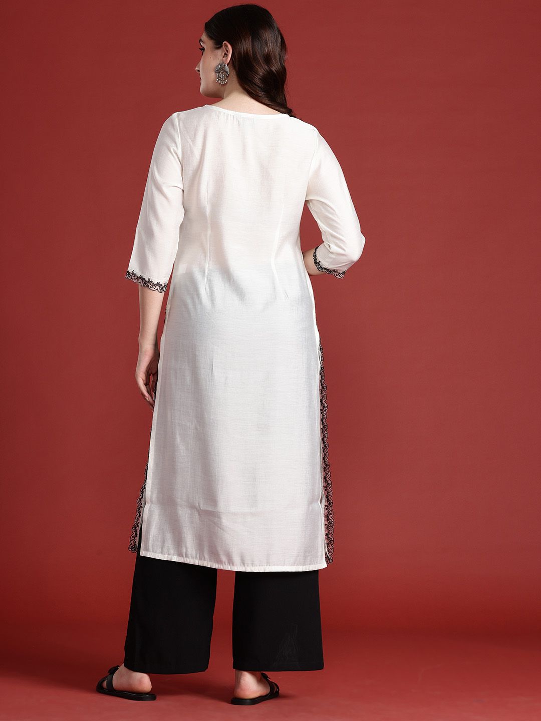 Anouk Embroidered Sequined Kurta