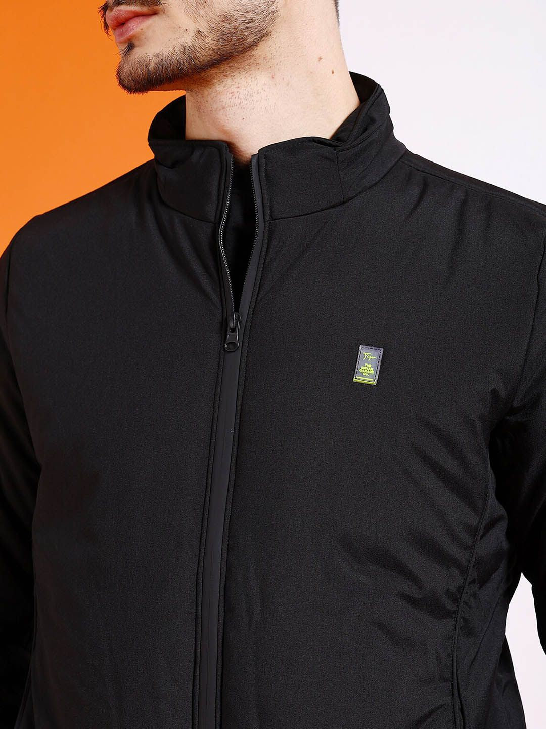 The Indian Garage Co Men Regular Fit Zip-Front Bomber Jacket