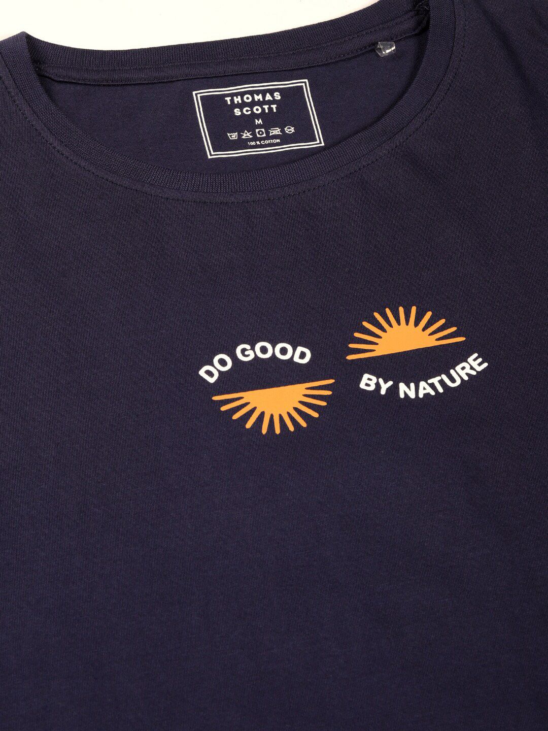 Thomas Scott Round Neck Printed Cotton Oversized T-shirt