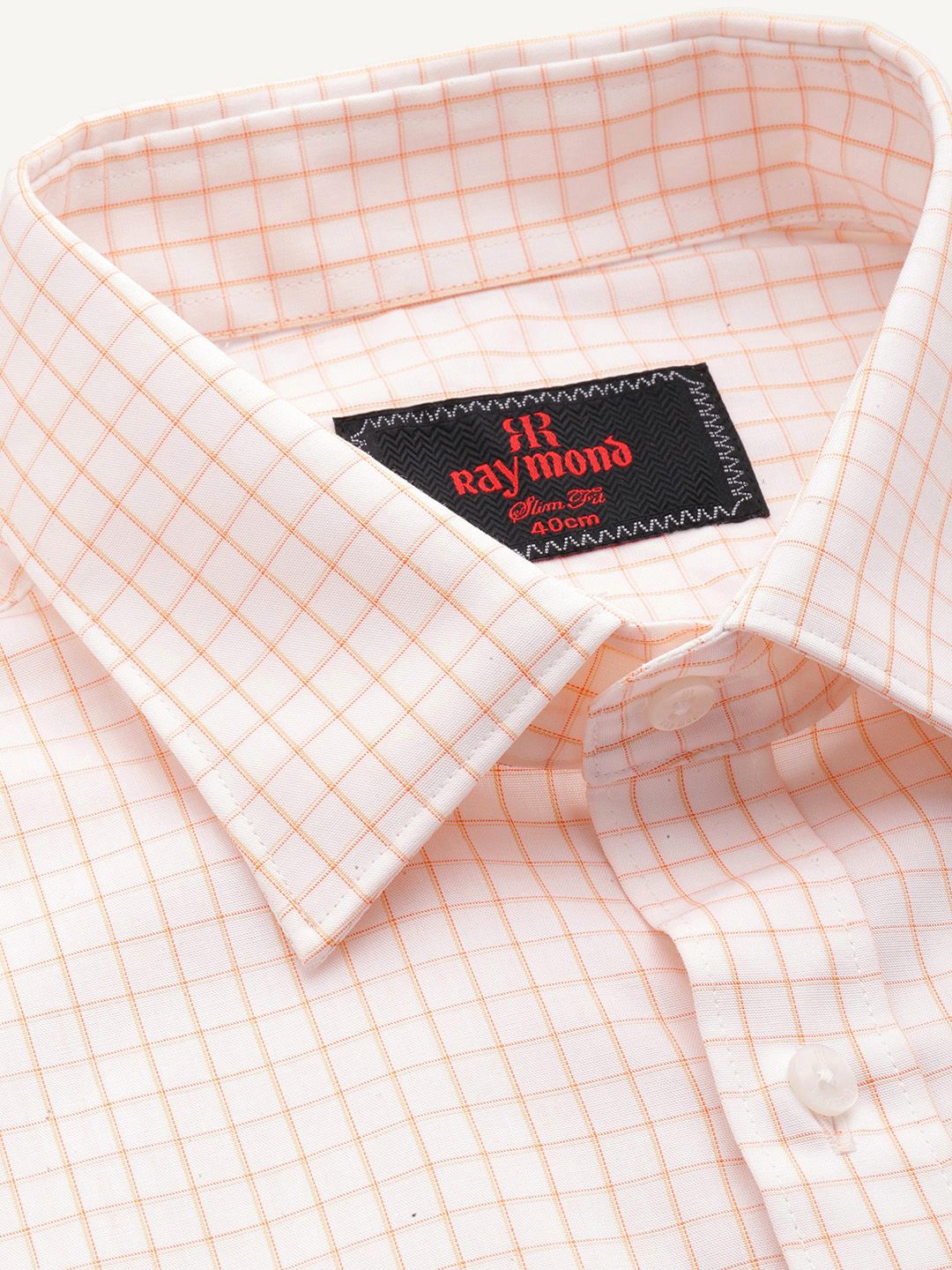 Raymond Slim Fit Checked Pure Cotton Formal Shirt