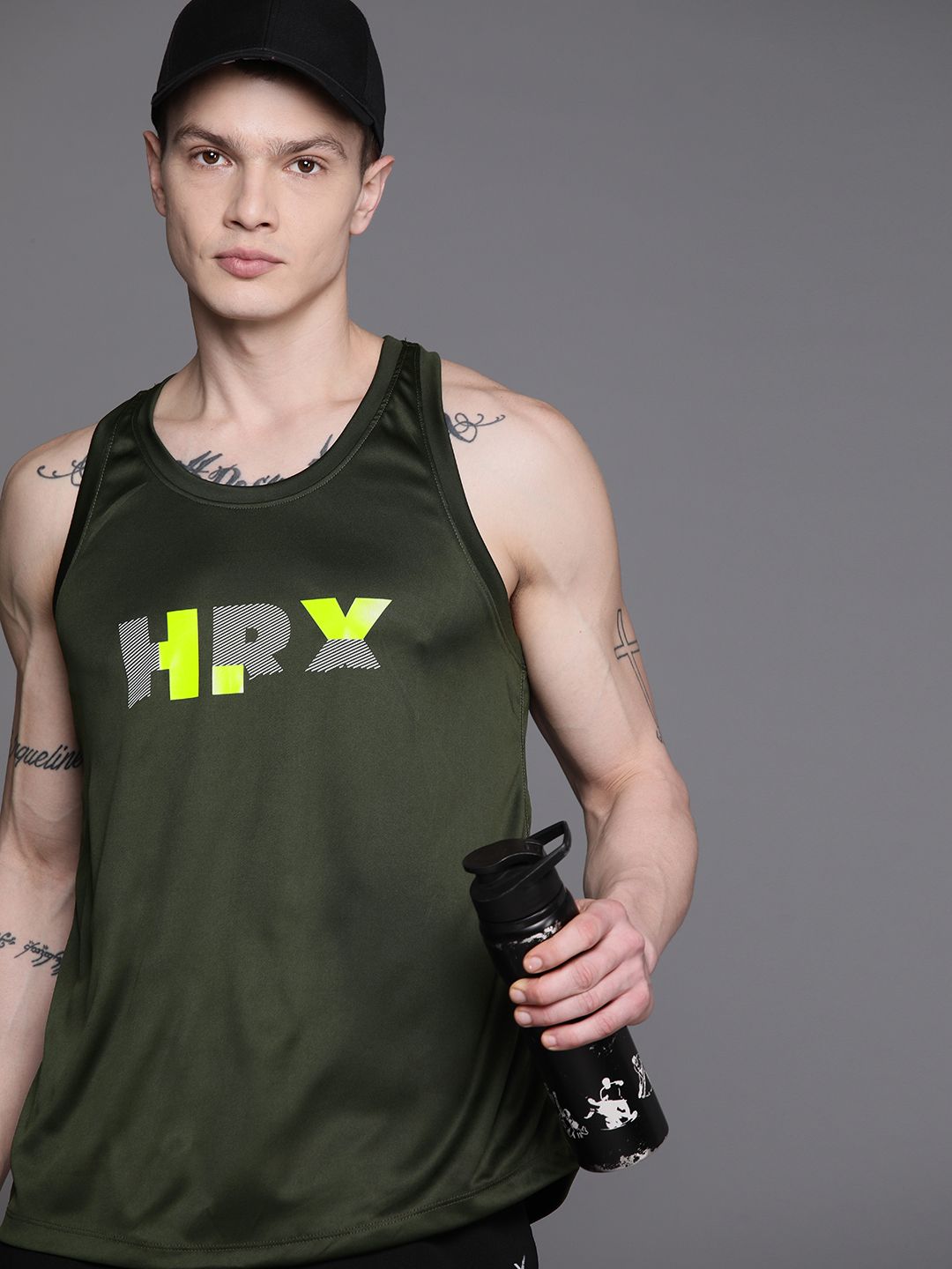 HRX by Hrithik Roshan Printed Rapid-Dry Training T-shirt