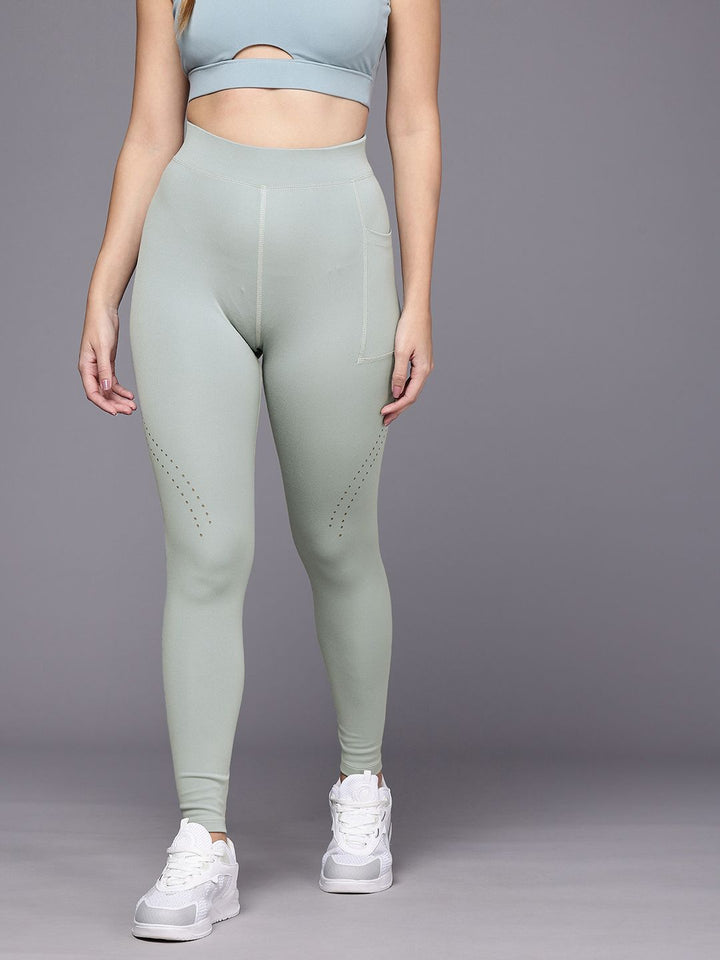 HRX by Hrithik Roshan Women PERFORMANCEBONDED Rapid-Dry Running Tights AW24_W_TG_KRS002_03