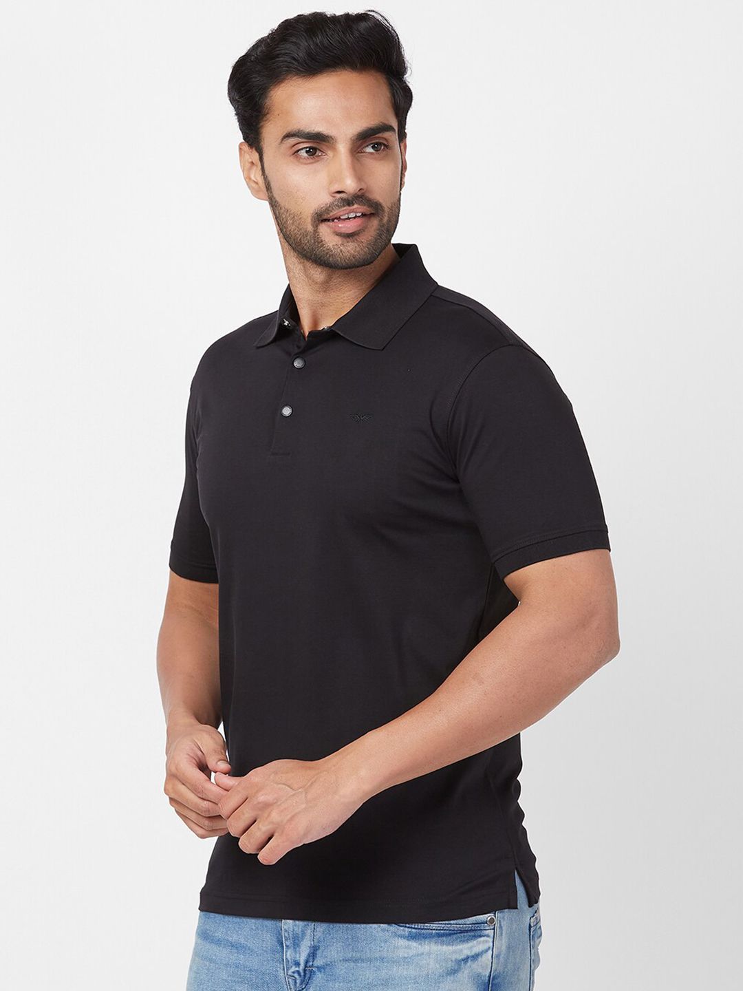 Park Avenue Polo Collar Cotton Slim Fit T-shirt