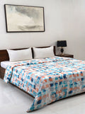 Bombay Dyeing Allure 144 TC 100% Cotton Teal Blue Double King Duvet Cover