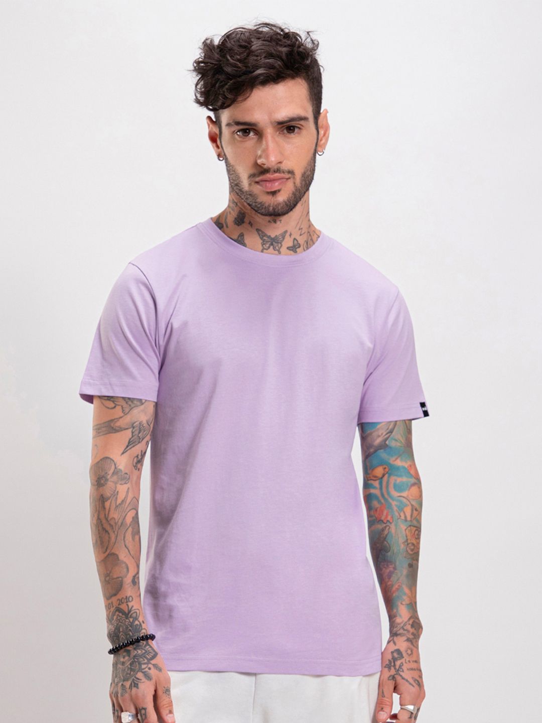 Bewakoof Men Round Neck Cotton T-shirt