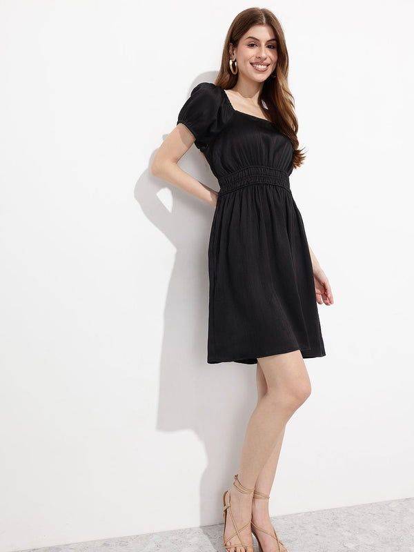 DressBerry Monochrome Muse A-Line Dress
