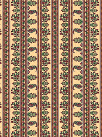 Story@home Beige & Red Ethnic Motifs 180 TC Flat Queen Bedsheet with 2 Pillow Covers
