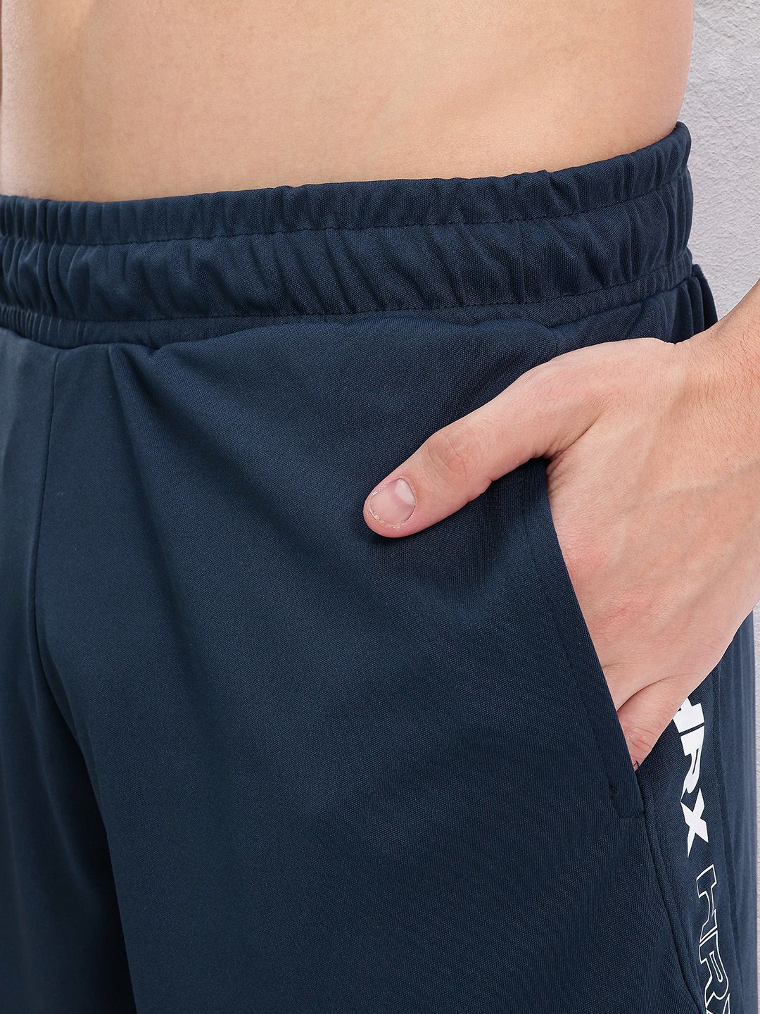 HRX by Hrithik Roshan Men Brand Logo Printed Mid-Rise Training Shorts
