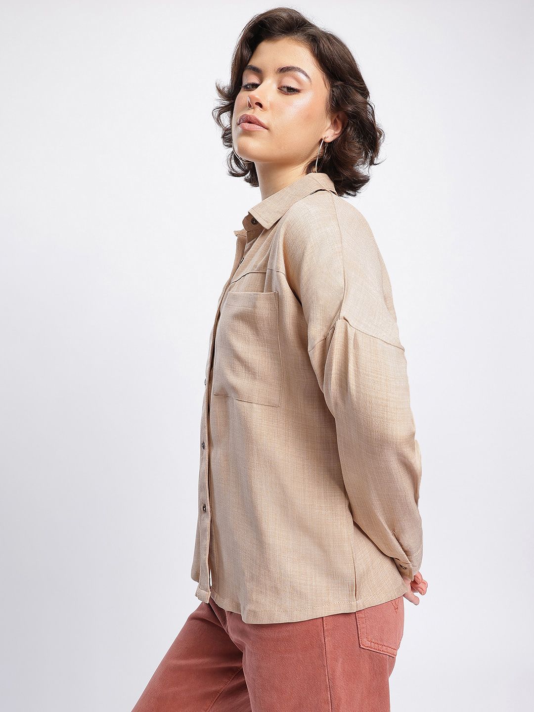 DressBerry Elegant Essence Drop-Shoulder Shirt