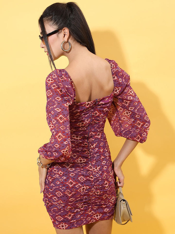 Tokyo Talkies Women Ethnic Printed Bodycon Mini Dress