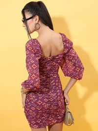 Tokyo Talkies Women Ethnic Printed Bodycon Mini Dress