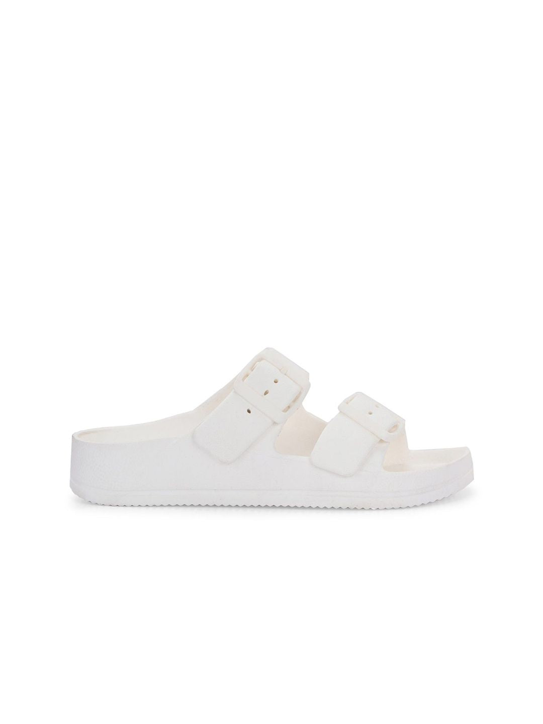 HRX by Hrithik Roshan Women Off White Rubber Sliders