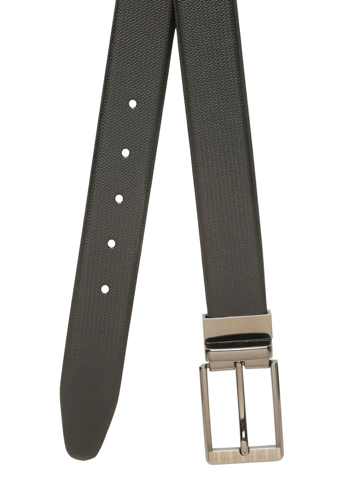 Teakwood Leathers Men Textured Leather Reversible Formal Belt