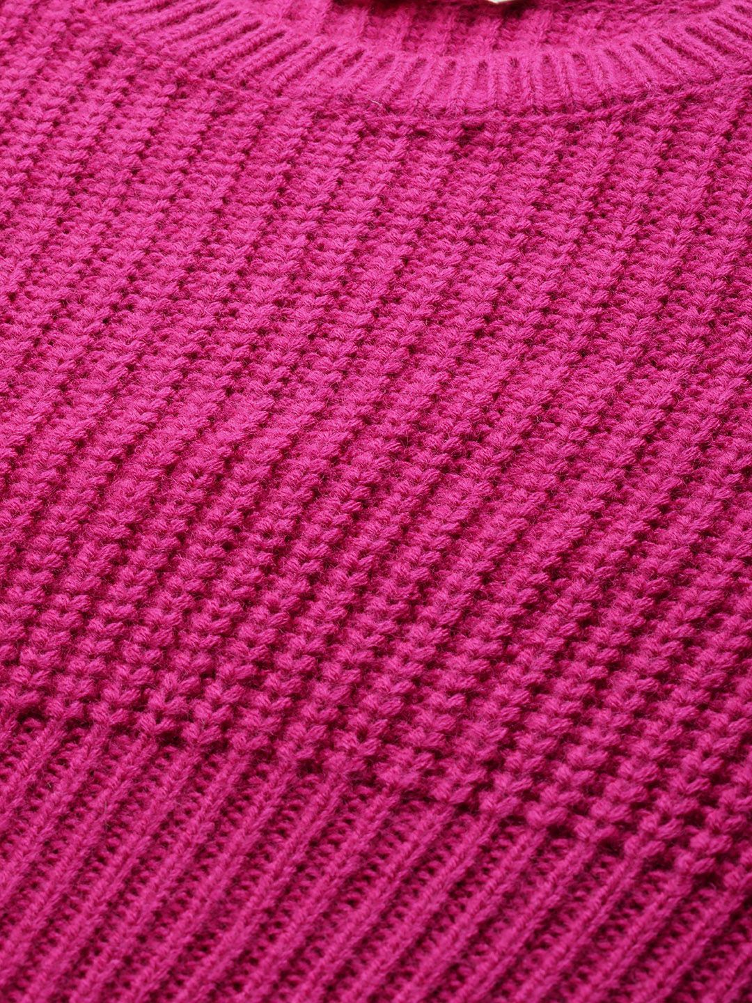 DressBerry Drop-Shoulder Sleeves Acrylic Pullover