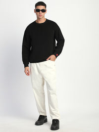 THE BEAR HOUSE Men Straight Fit  Mid-Rise Cotton Flat Front Trousers