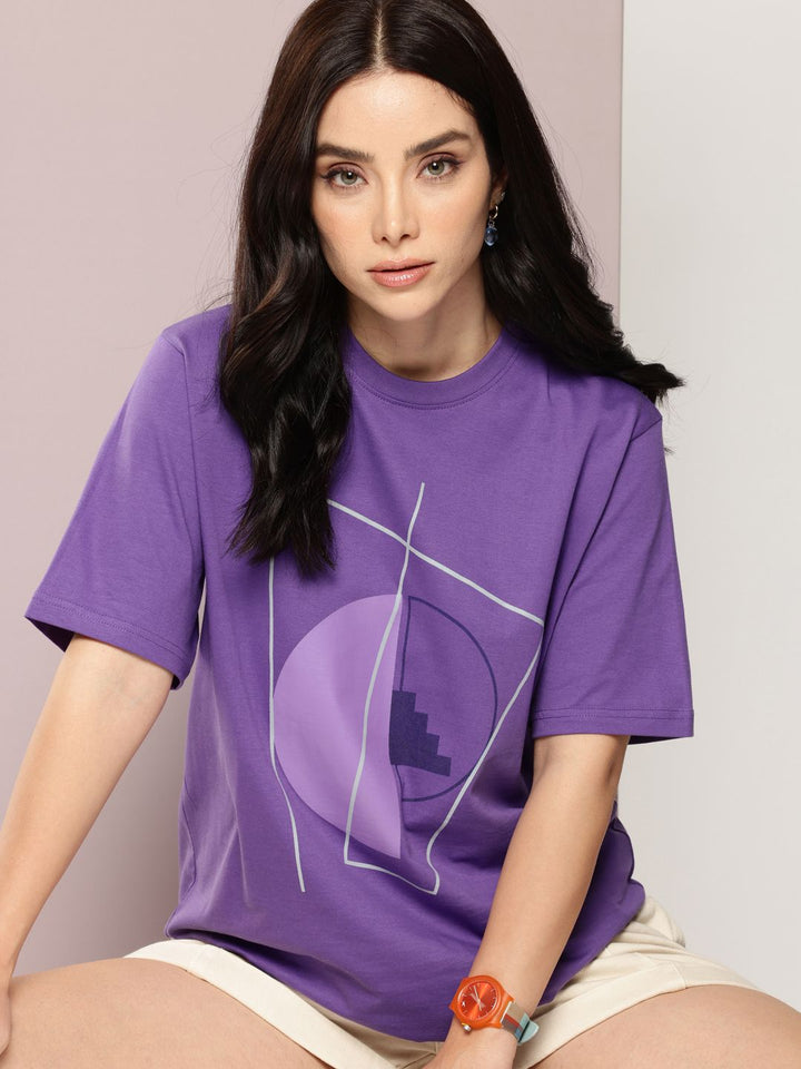 DILLINGER Printed Oversized Pure Cotton T-shirt