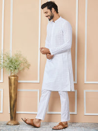 See Designs Ethnic Motifs Embroidered Chikankari Pure Cotton Straight Kurta