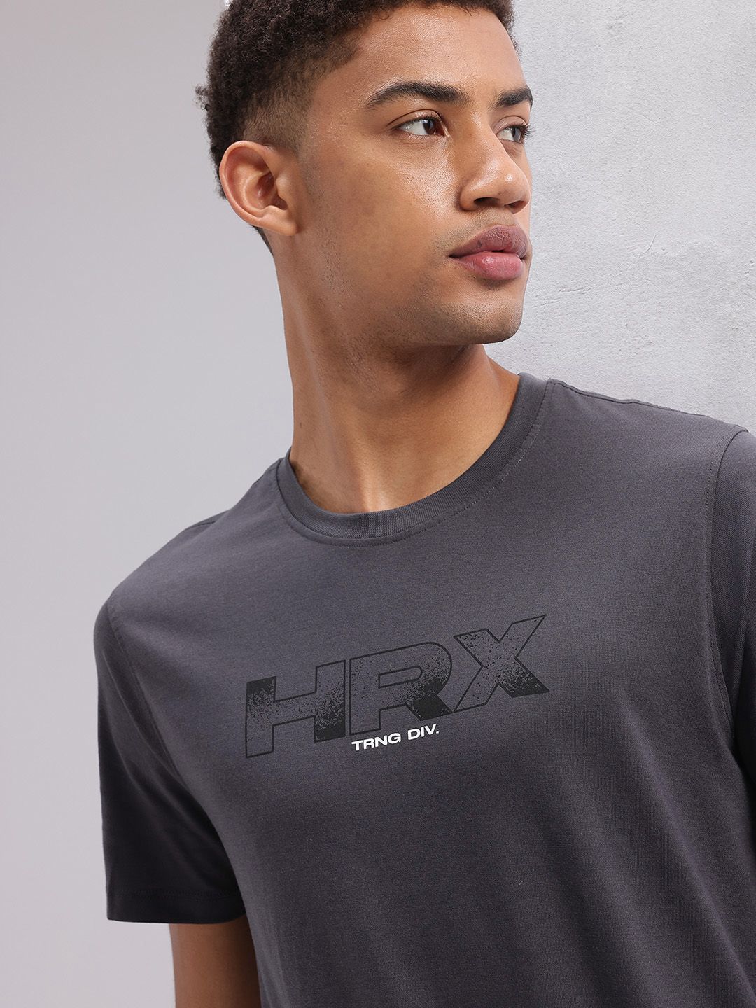 HRX by Hrithik Roshan Men Typography Printed Training T-shirt
