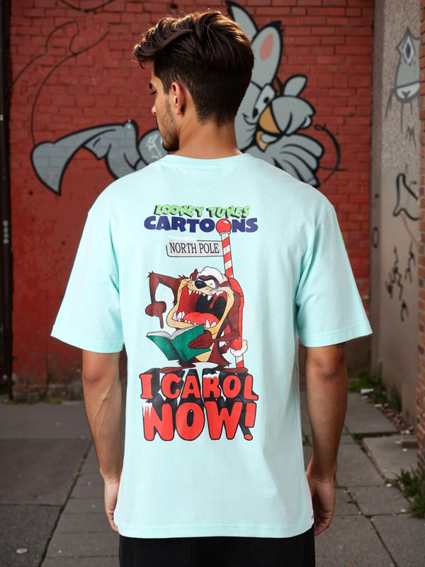 Garage India Co Pure Cotton Looney Tunes Graphic Printed Cotton Boxy Fit T-Shirt