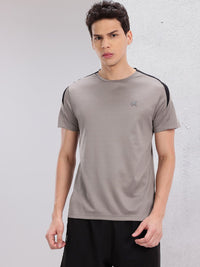 HRX by Hrithik Roshan Colourblocked Detail Rapid-Dry Running T-shirt